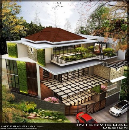 Model Rumah Minimalis 2 Lantai Keindahan Tampak Depan dan Samping yang Harmonis