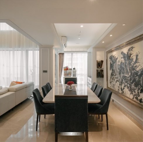 Furniture Untuk Desain Interior Apartemen Mewah di St Moritz
