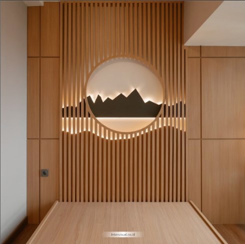 Desain Interior Apartemen Tokyo Riverside Pik 2 Hiasan Dinding Minimalis