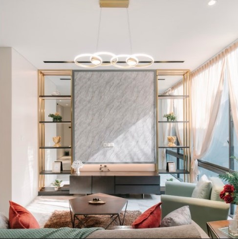 Desain Interior Ruang Keluarga Estetik dan Fungsional