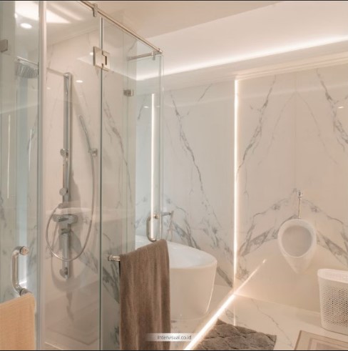 Desain Kamar dengan Kamar Mandi Minimalis