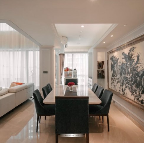 Interior Ruang Makan Minimalis Desain Mewah