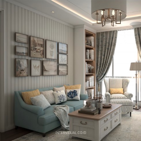 Interior Ruang Tamu 3x3 Desain Minimalis Kekinian