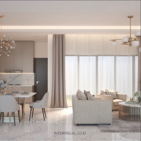 Interior Ruangan Tamu Hunian Mewah Desain Terbaik