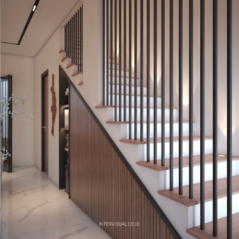 Interior Rumah 2 Lantai Minimalis Modern Desain Unik